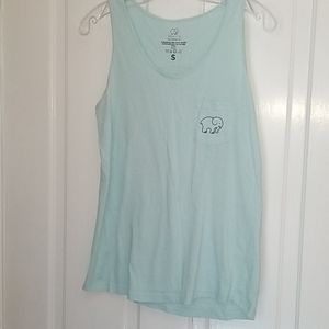 Ivory ella light blue tank